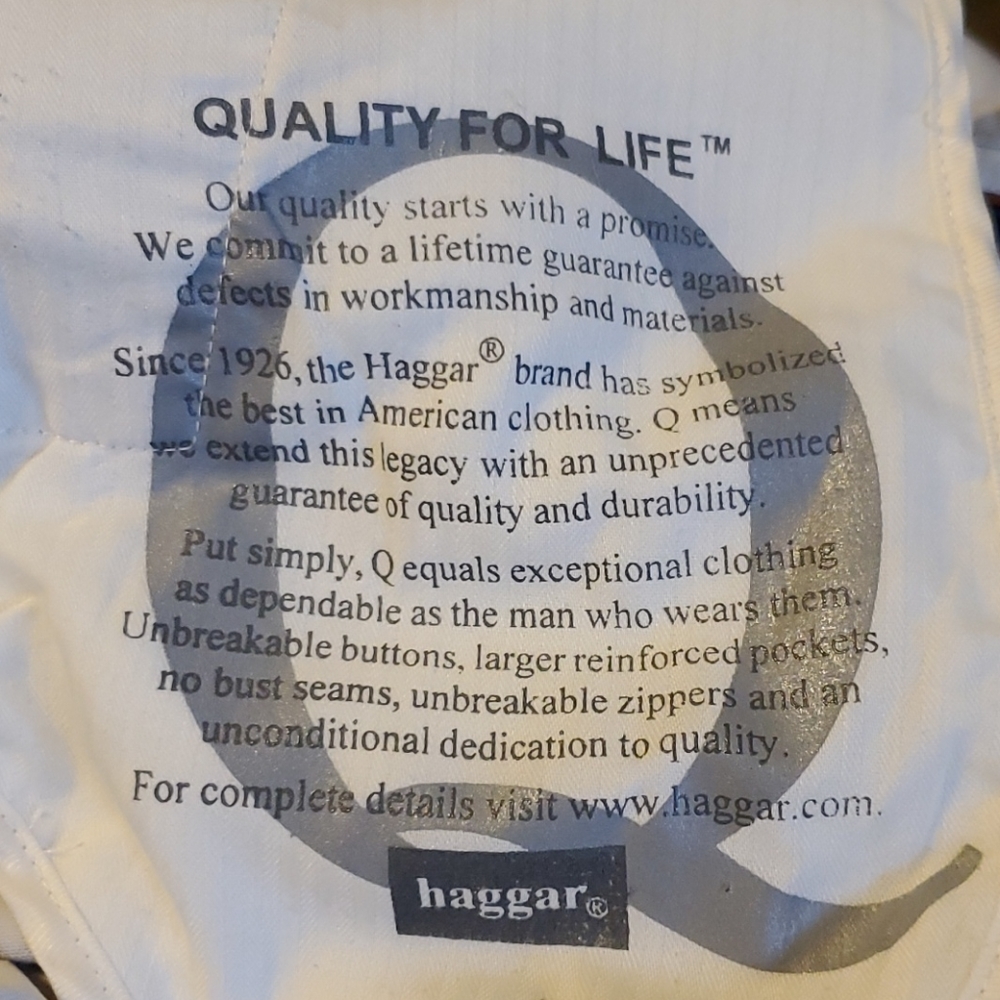 Haggar men's 100% cotton khakis 38X28 - Picture 9 of 10